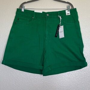 Judy Blue green tummy control shorts, size 3X